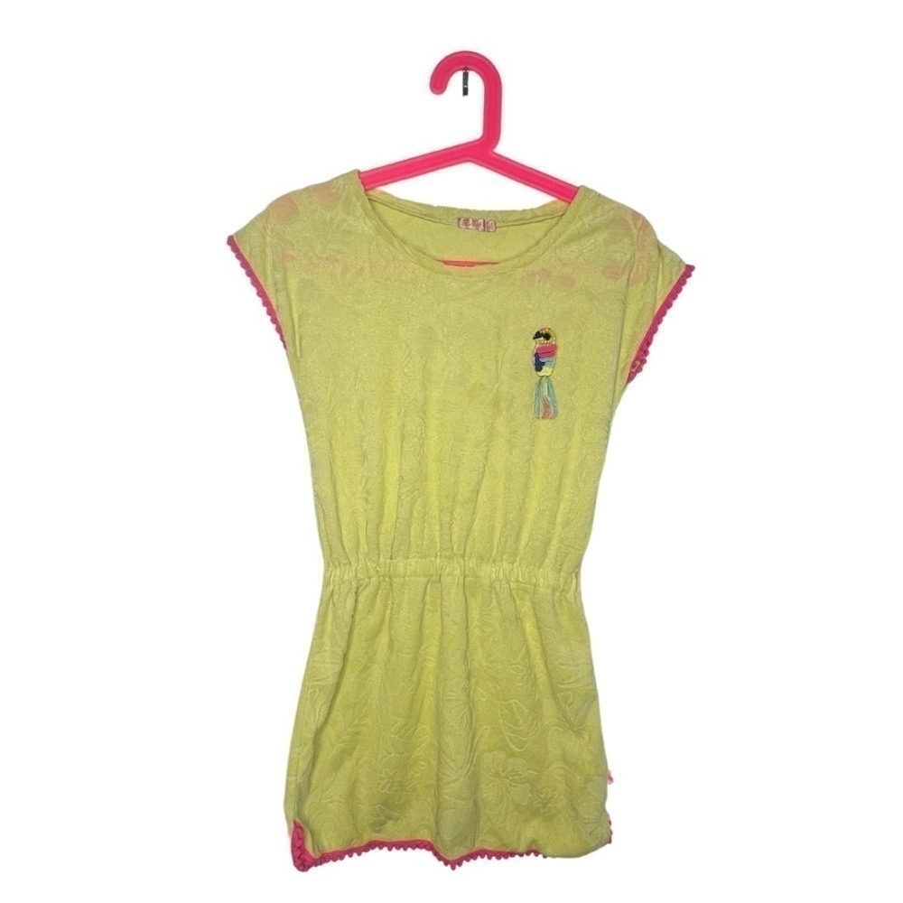 Billiblush Yellow Terrycloth swim cover up Girls size 12